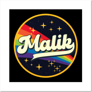 Malik // Rainbow In Space Vintage Style Posters and Art